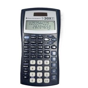 Texas Instruments TI-30XIIS Scientific Calculator w Case & Cheat Sheet Engineer